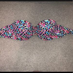 Floral Victoria Secret Bandeau bathingsuit top